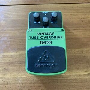 Behringer TO800 Vintage Tube Overdrive Guitar Pedal Open Box